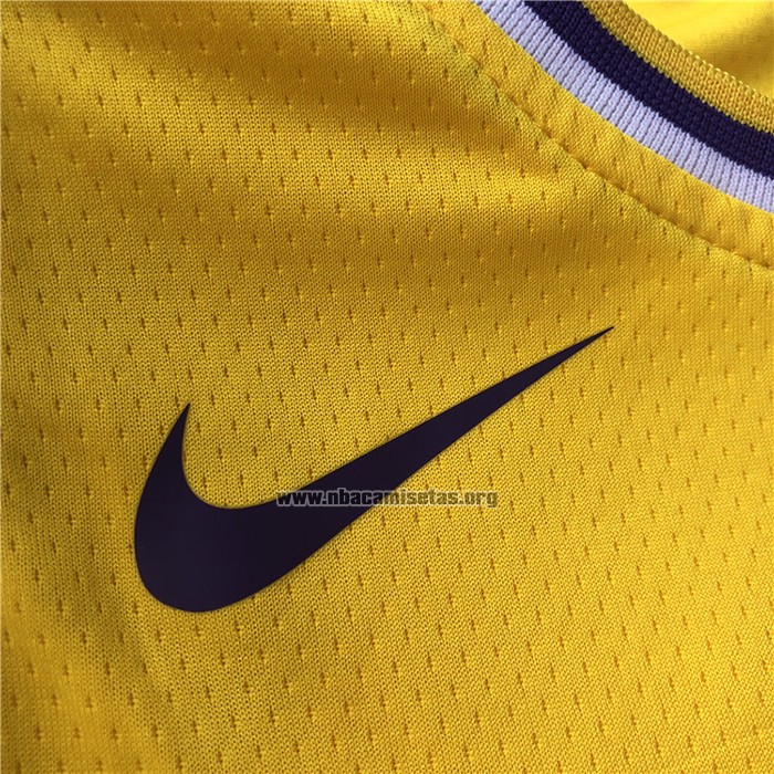 Camiseta Los Angeles Lakers Kobe Bryant NO 8 Icon 2018-19 Amarillo